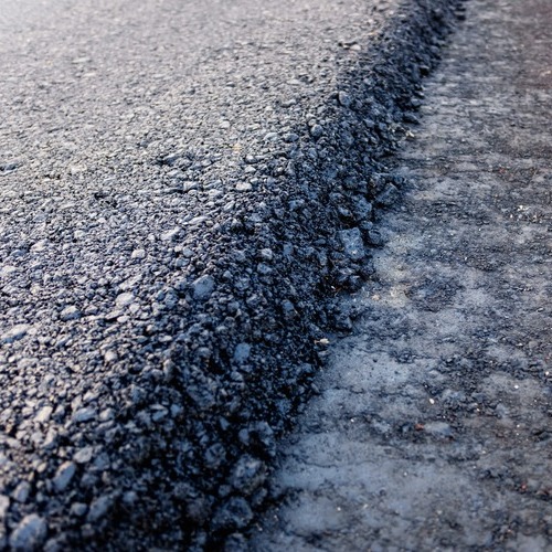 close-up of asphalt