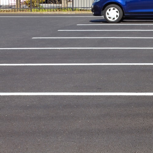 lines in a parking lot