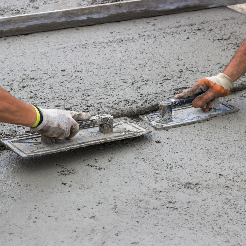 flattening cement