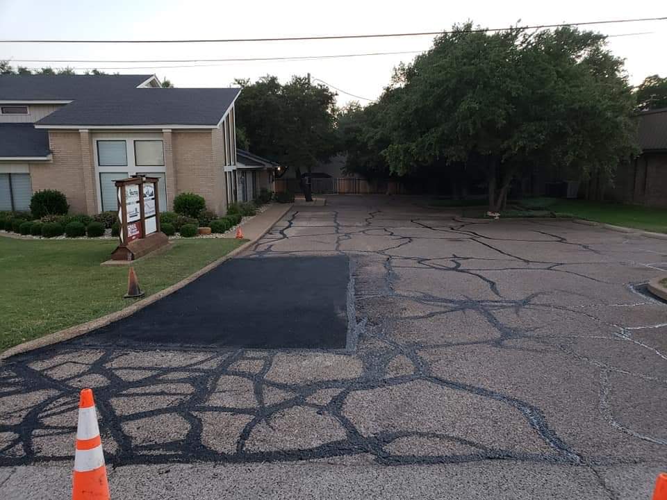 Crack Sealed Pavement