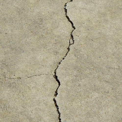 A Picture of Cracked Concrete.