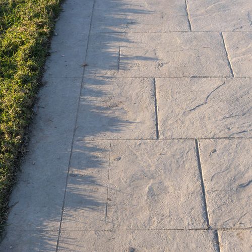 A Picture of a Stamped Concrete Pavement.